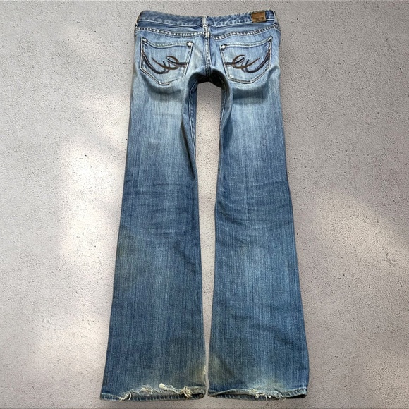 !! SOLD DO NOT BUY !! X2 Quality Denim Low Rise Bootcut Jeans - Picture 1 of 6